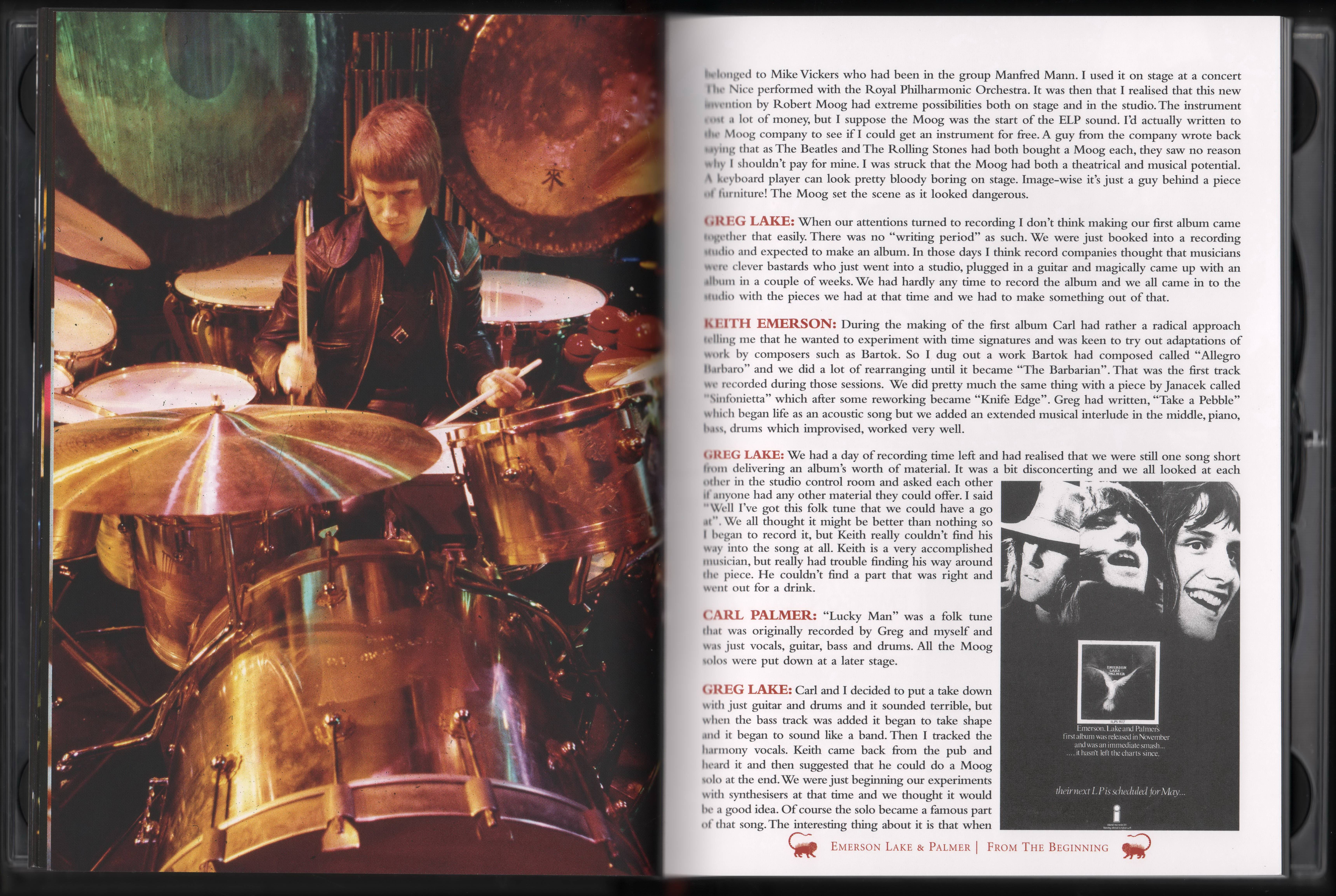 Emerson, Lake and Palmer From the Beginning [Booklet10 aus]